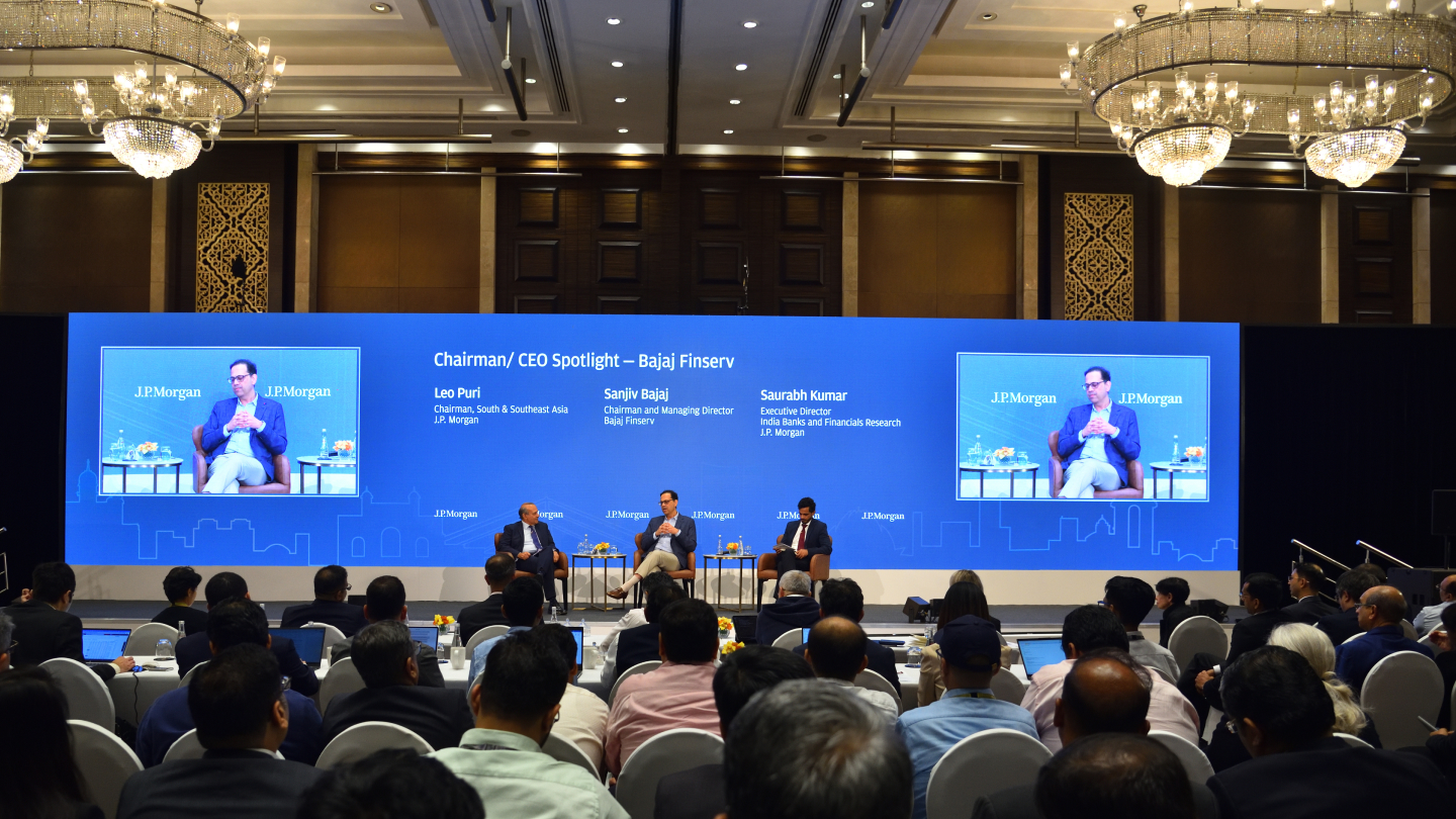 View of various speakers on stage