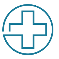 Icon of hospital cross