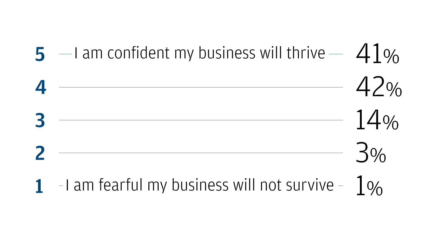 Most companies expect to thrive over the next 12 months