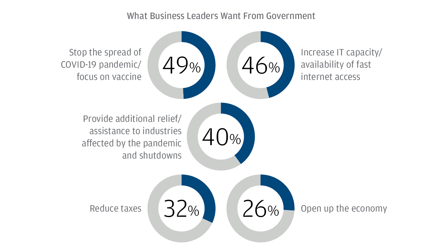 What Business Leaders Want From Government Chart