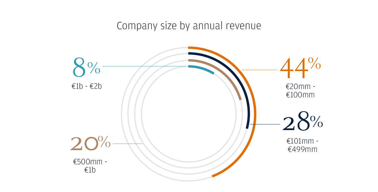 Company size by annual revenue