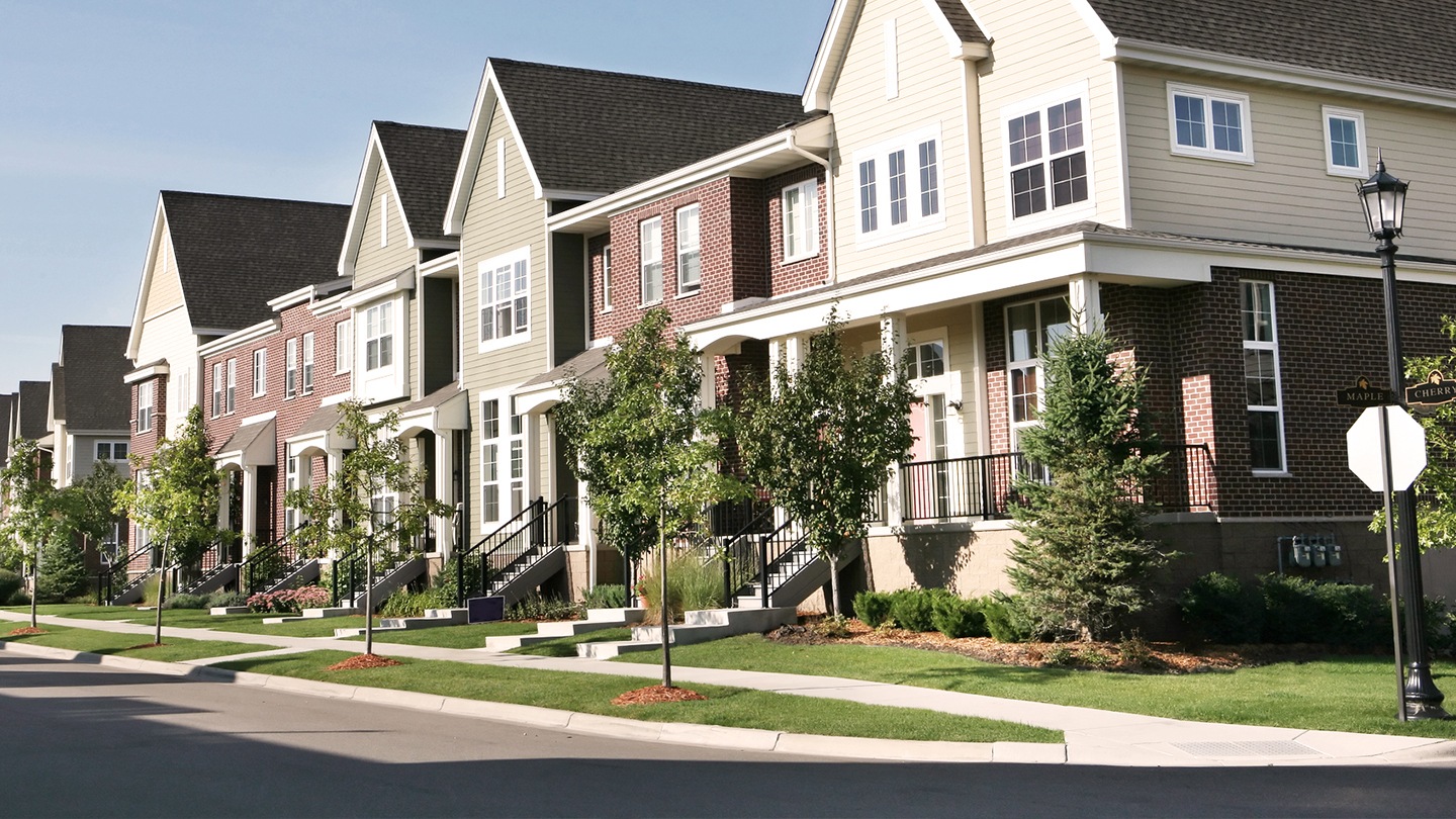 homes in a street