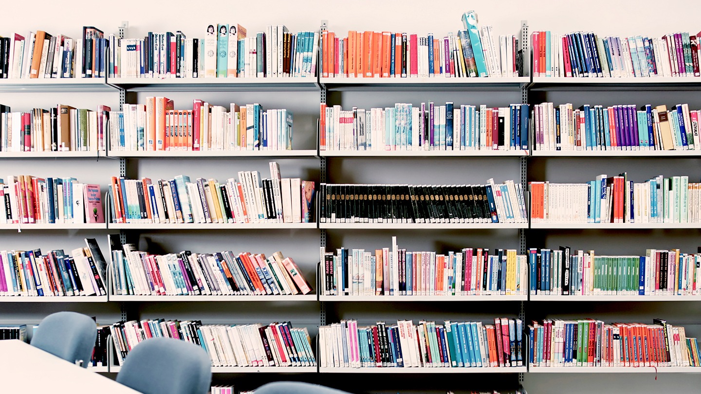 books in a shelf