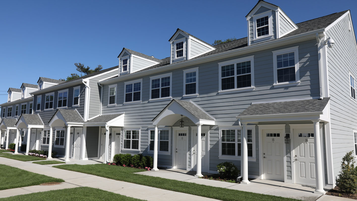 homes lined up