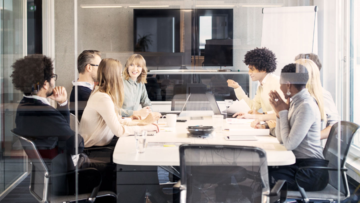 Business meeting in conference room