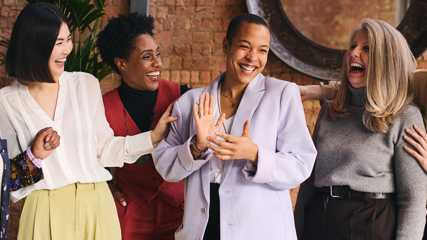 Group of women laughing together