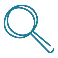 icon of magnifying glass 