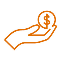 icon of hand with money 