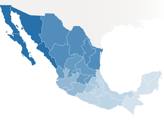 Map of Mexico