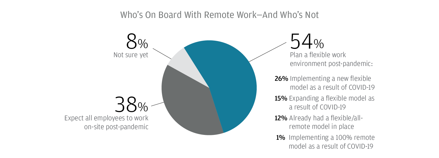 Who's On Board With Remote Work - And Who's Not Chart