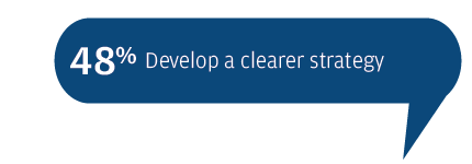 Develop a clearer strategy 48%
