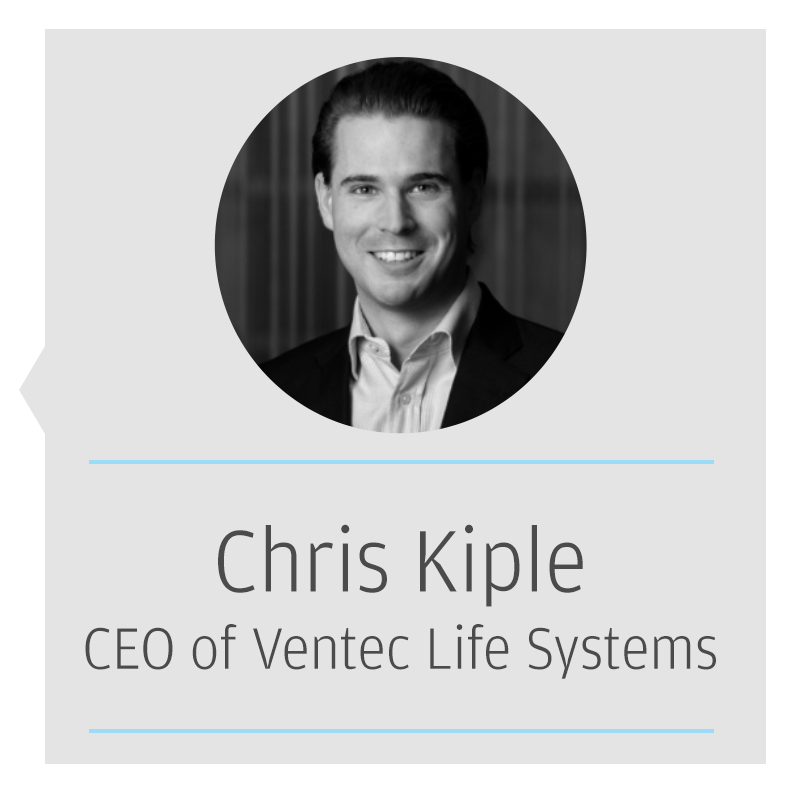 Chris Kiple, CEO of Ventec Life Systems