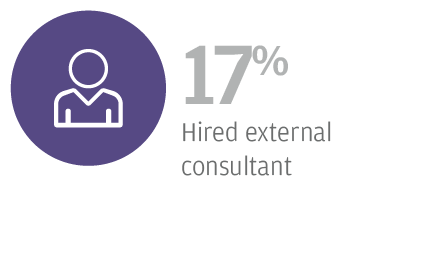 17% Hired external consultant