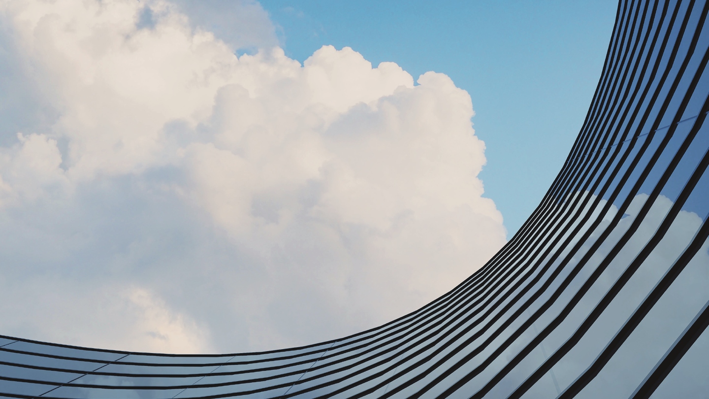 Sky with cloud and building