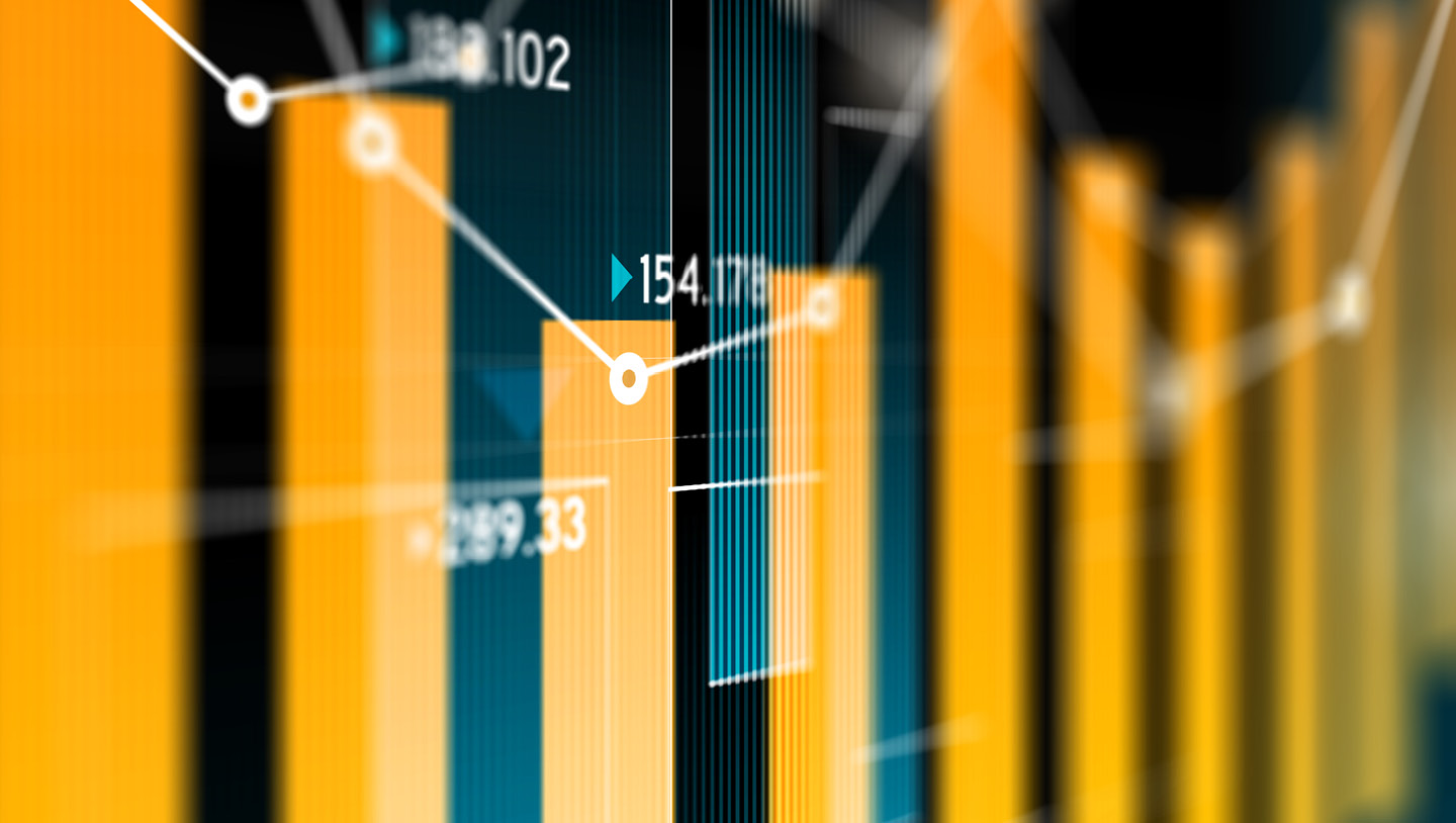 Bar chart with abstract numbers