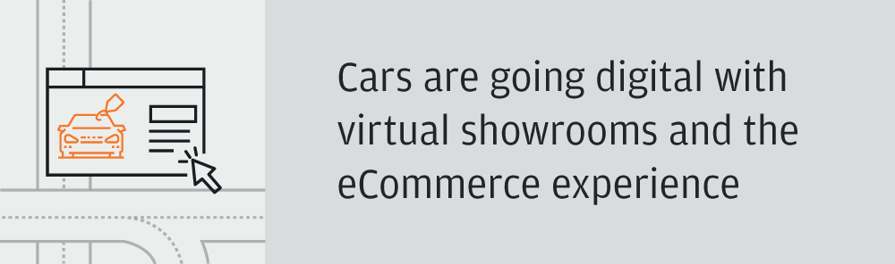 Cars ae going digital with virtual showrooms and the eCommerce experience