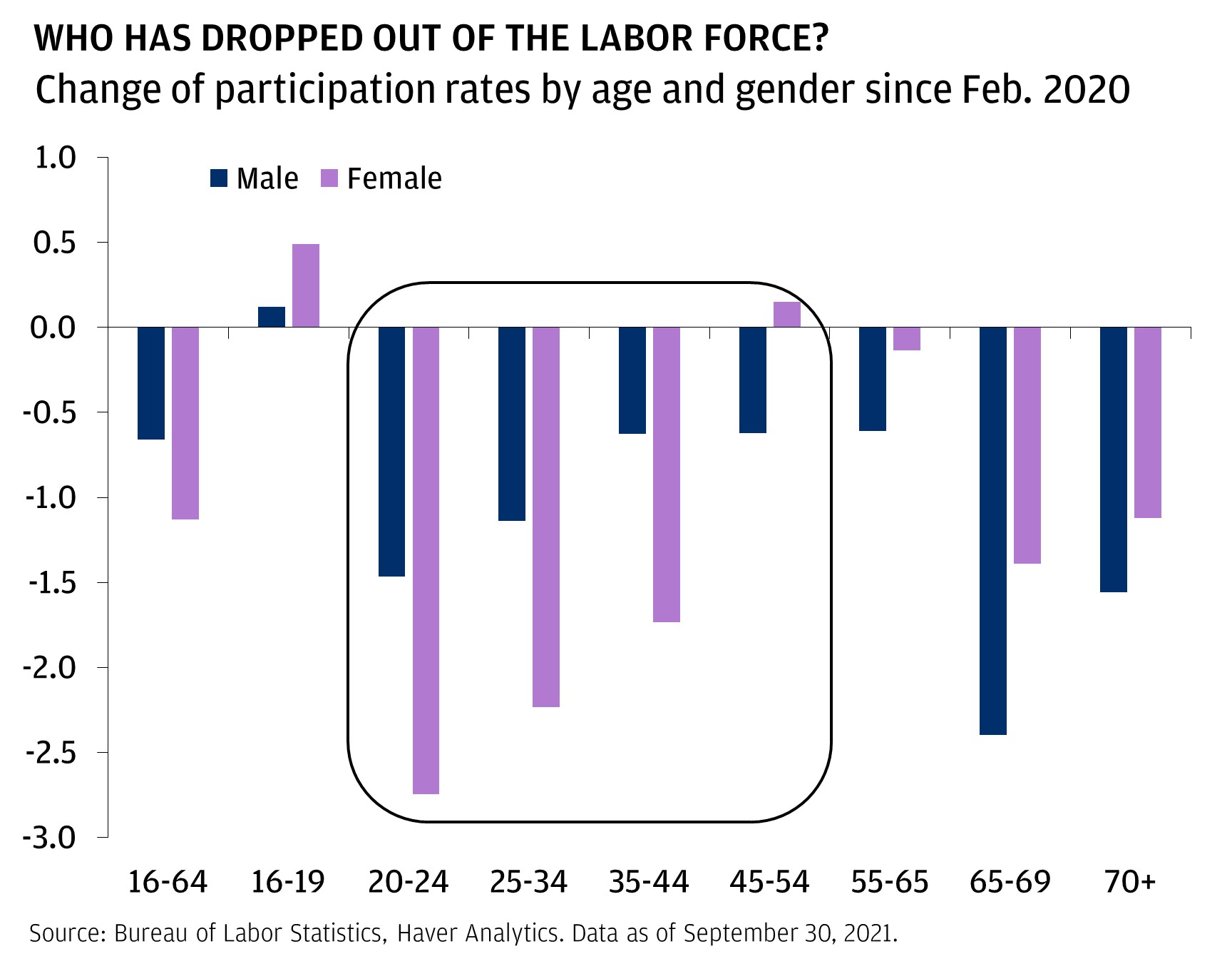 who has dropped out of the labor force 