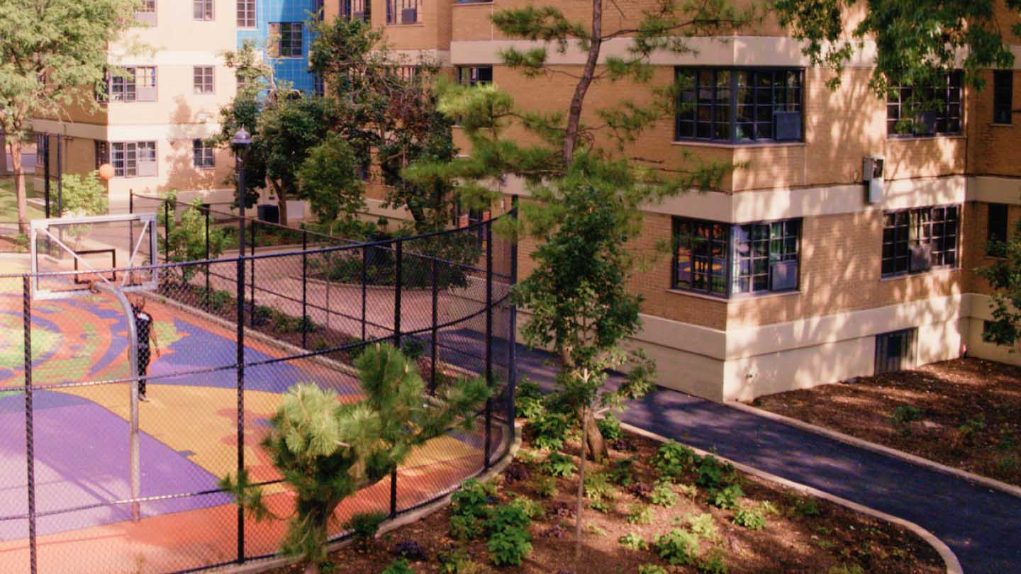 Community building rendering