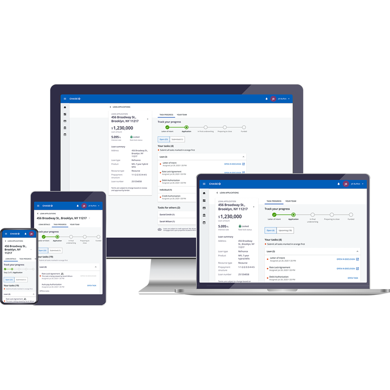 Digital Loan on desktop, tablet and phone