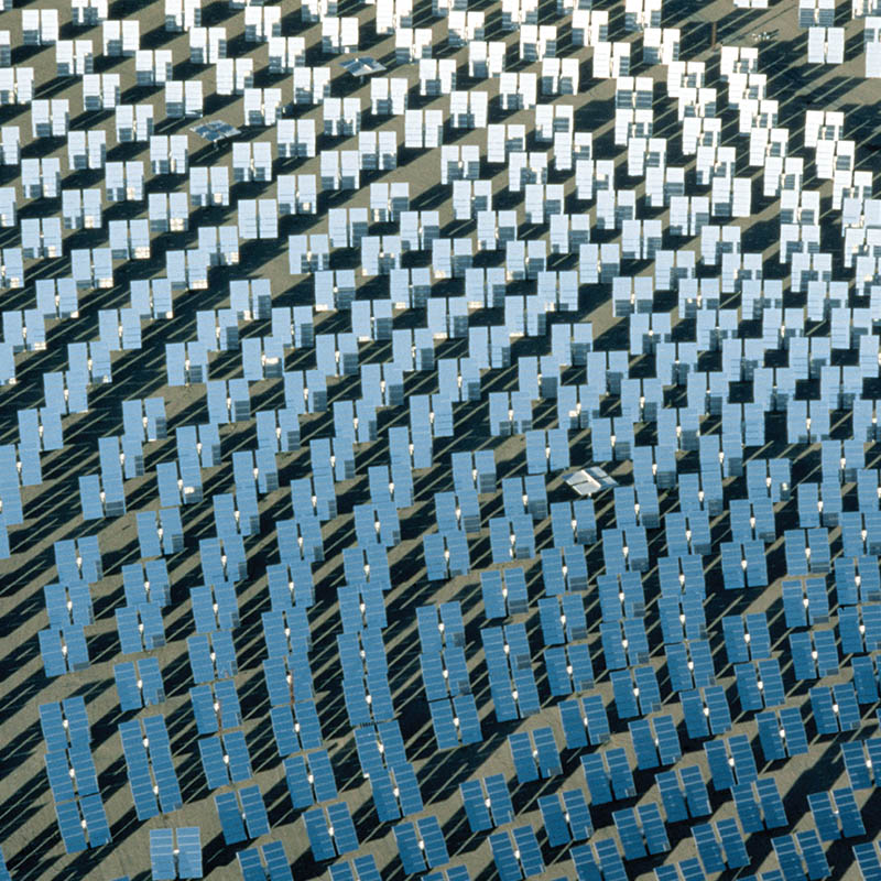 Field of solar panels