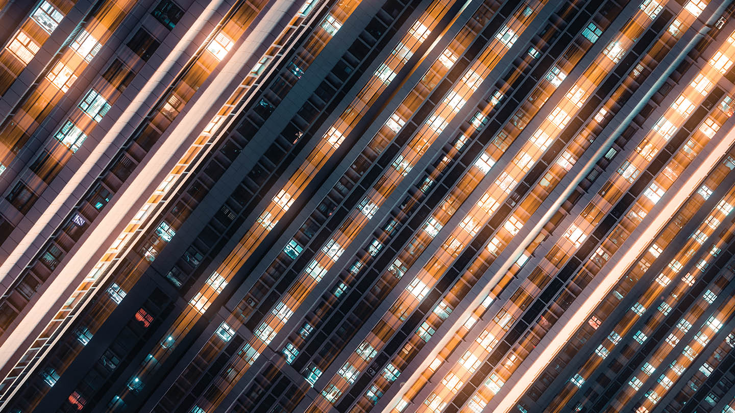 Building with lights
