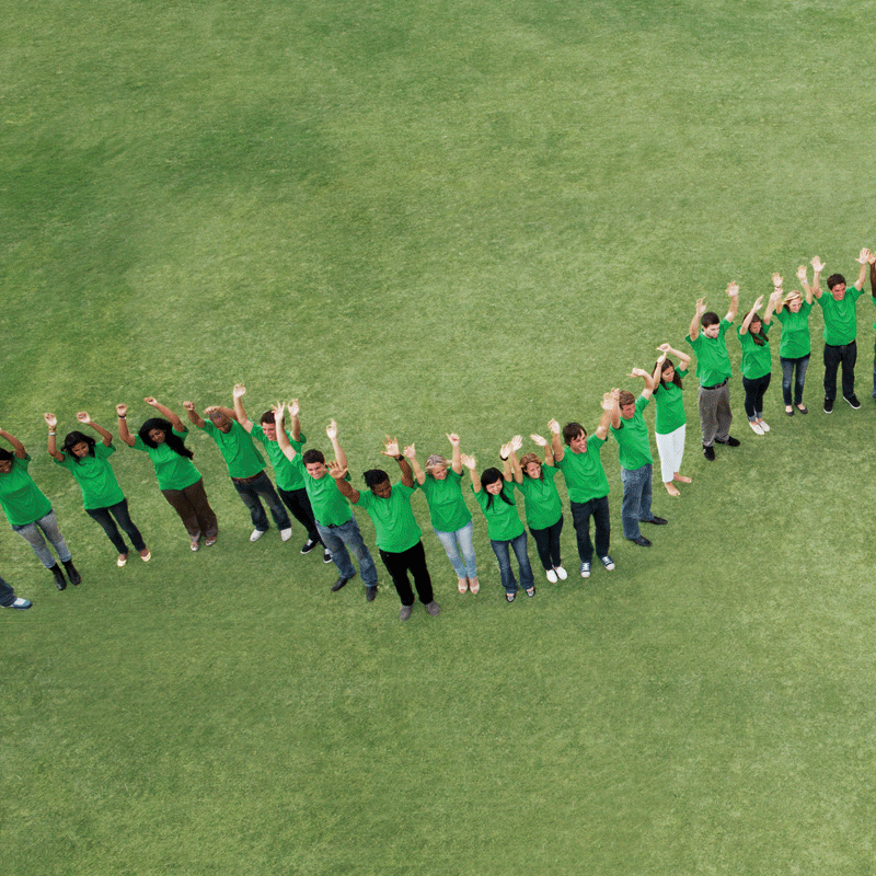 People standing in a line