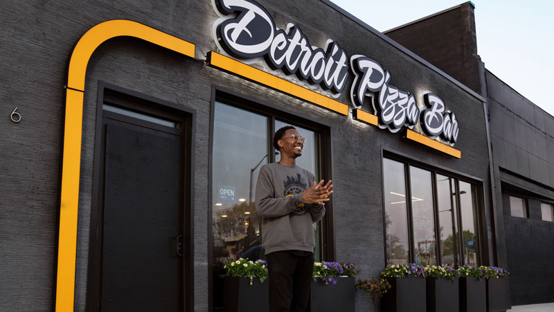 Marcus Jones owner of Detroit Pizza Bar