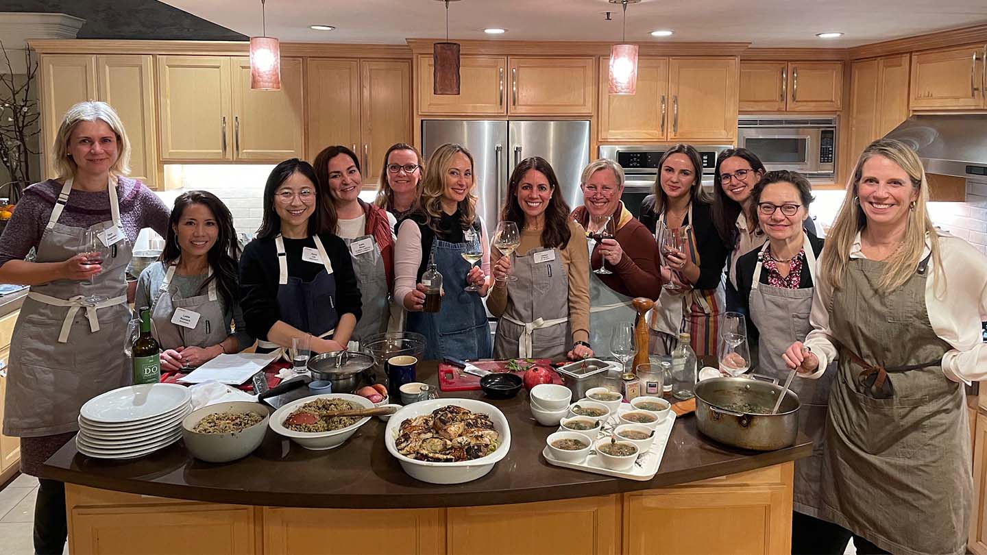 Green Economy Banking team members host a cooking event
