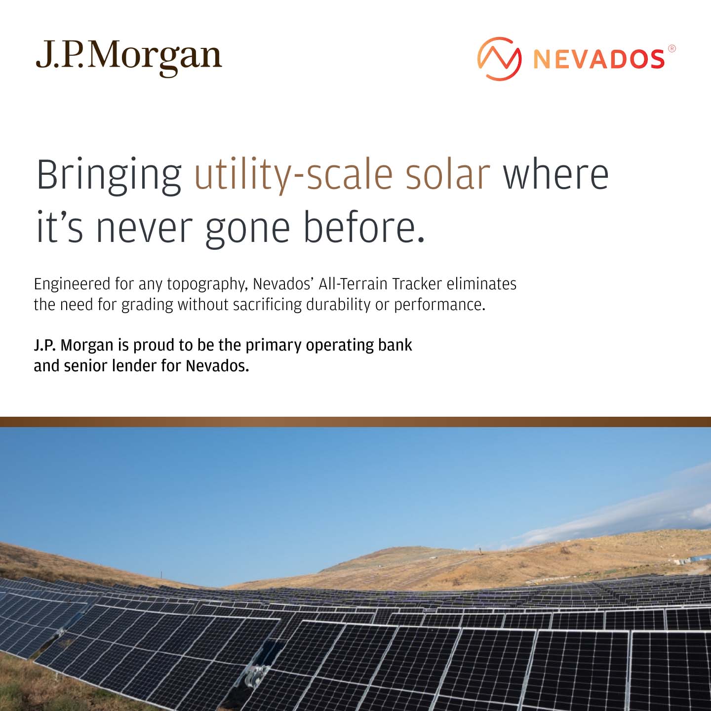 Bringing utility scale solar where it has never gone before