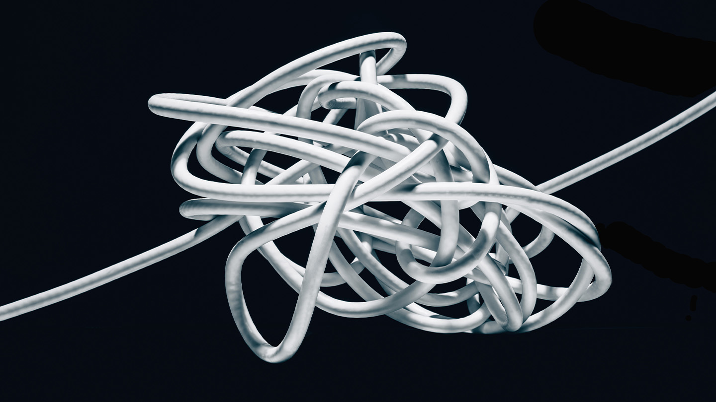 Cluster of intertwined string