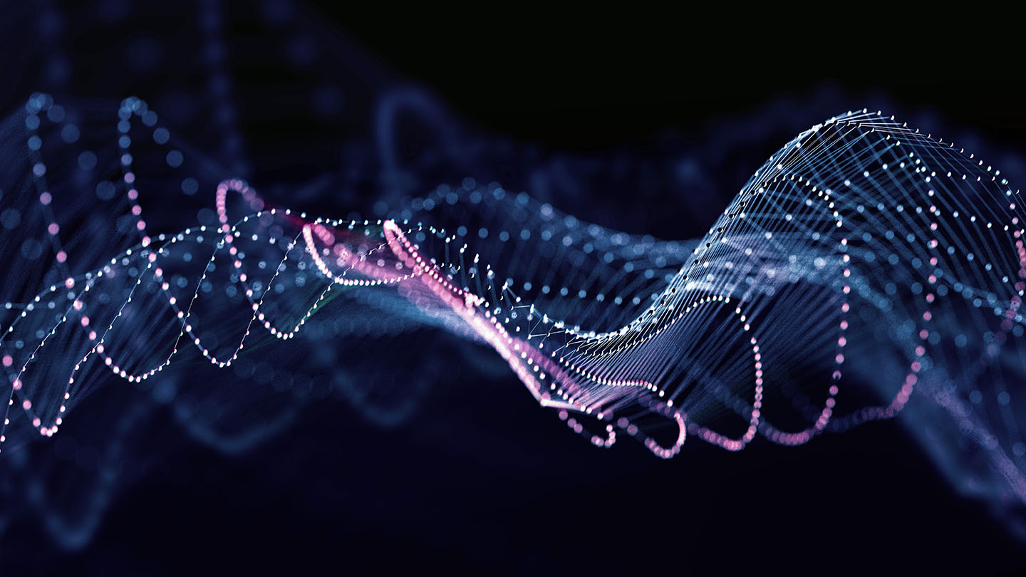 Abstract purple waves