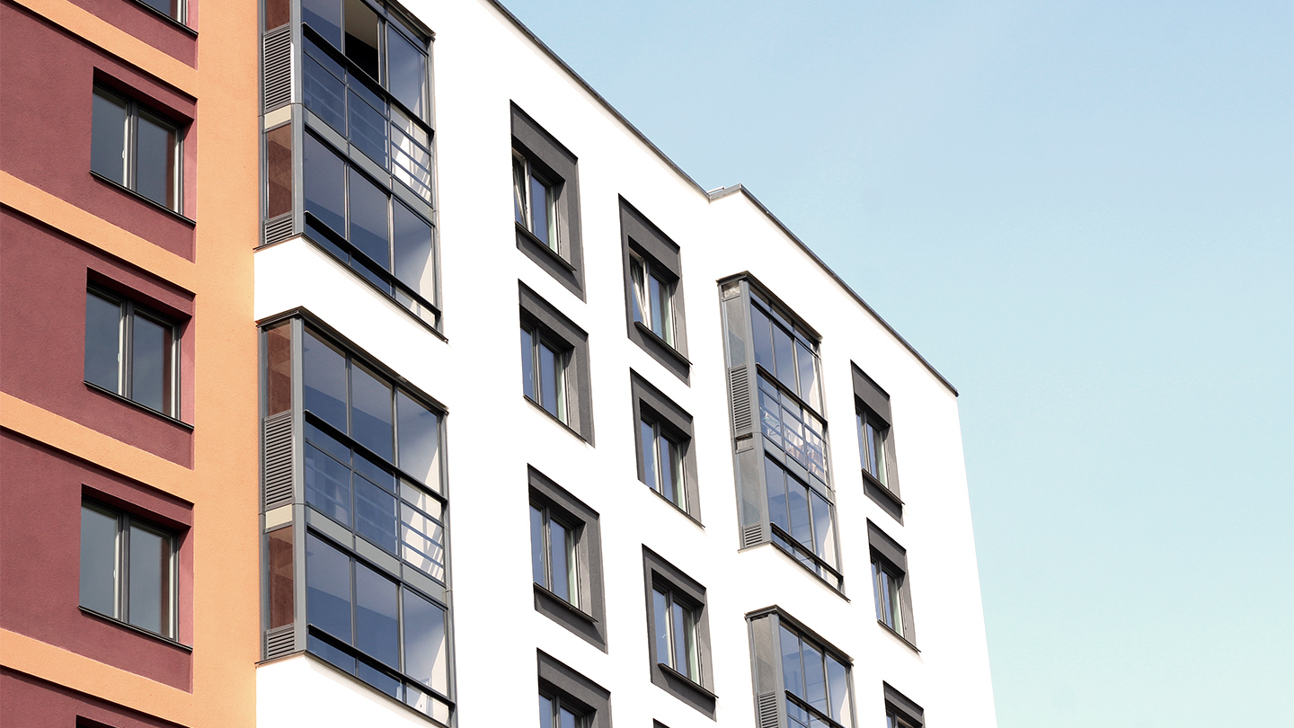 Apartment building housing