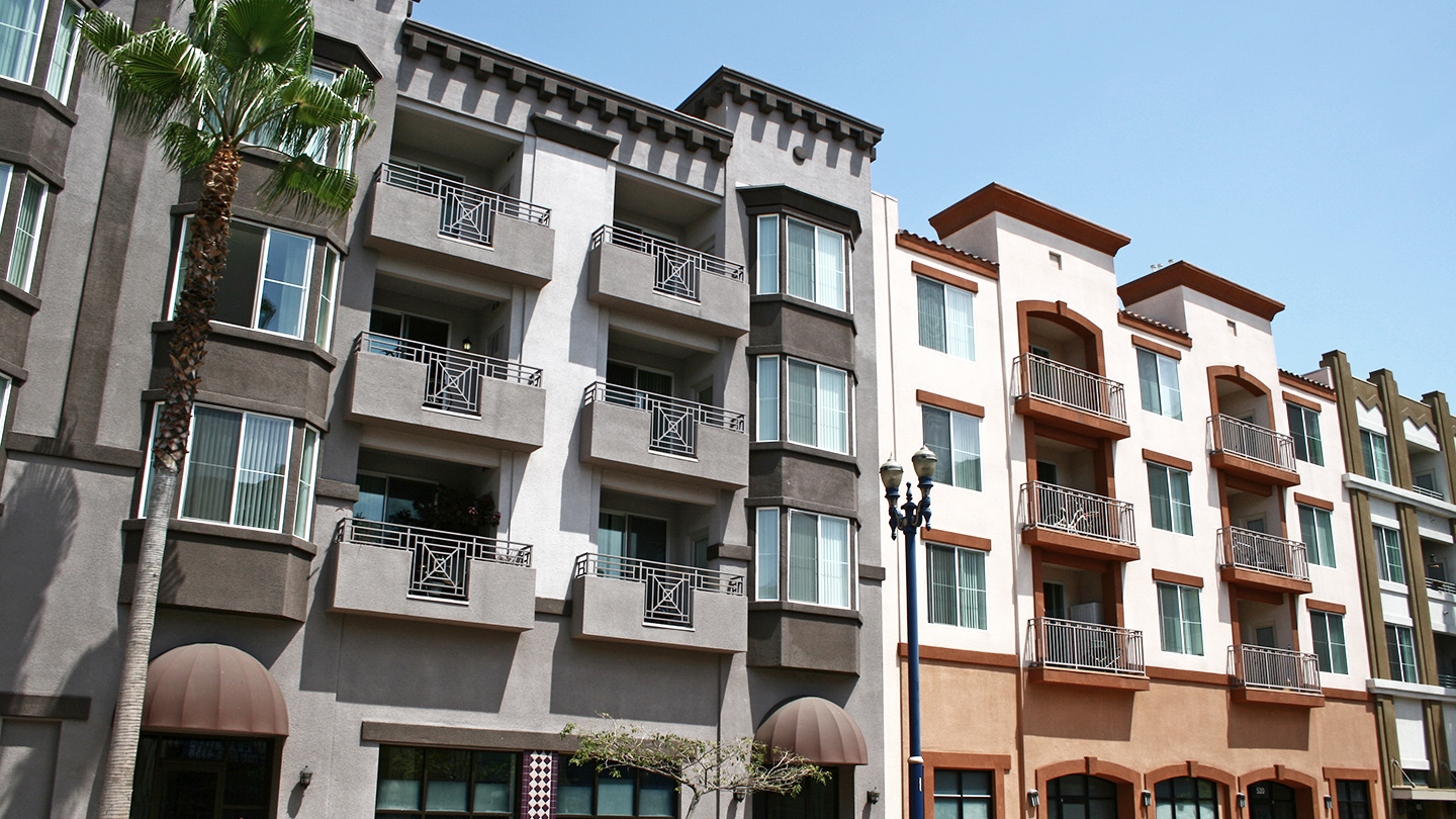 Apartments next to each other