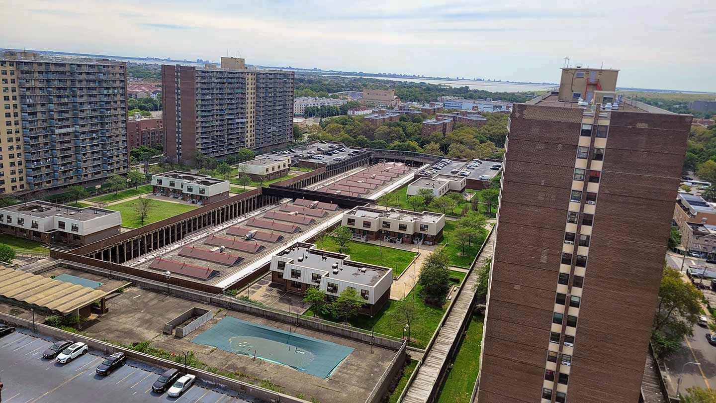 Linden Plaza Aerial view