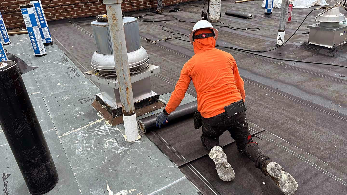workers on roof