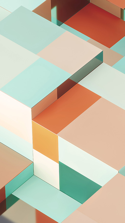 Abstract square pattern