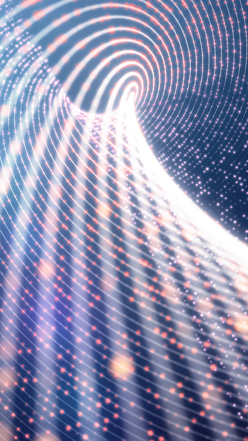 Abstract curved line pattern