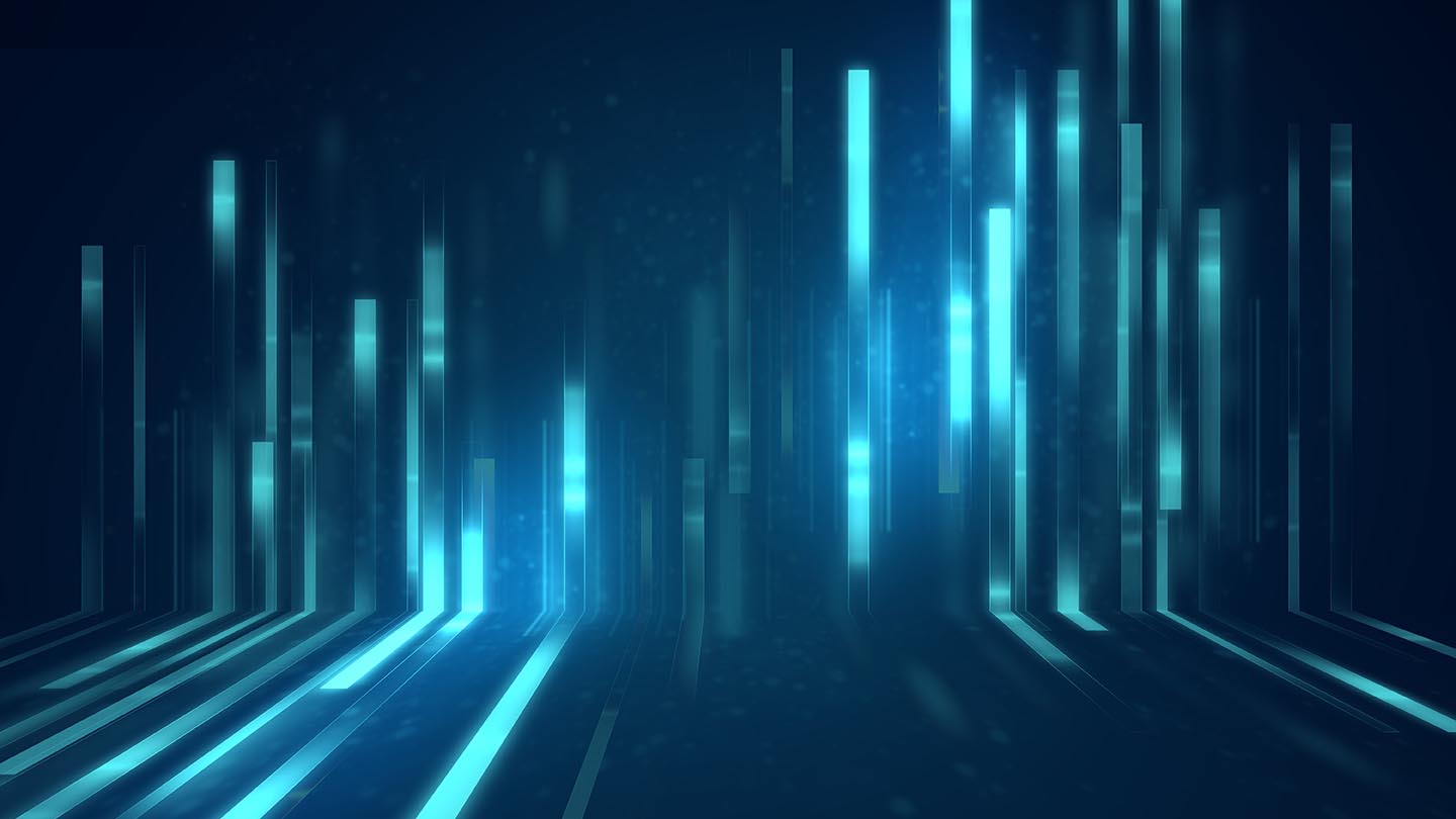 blue geometric abstract technology and science background