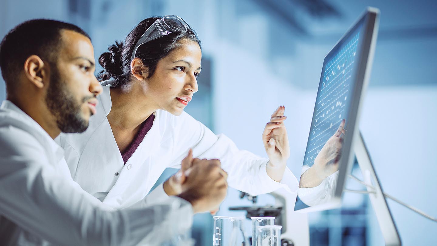 Scientist Working in The Laboratory